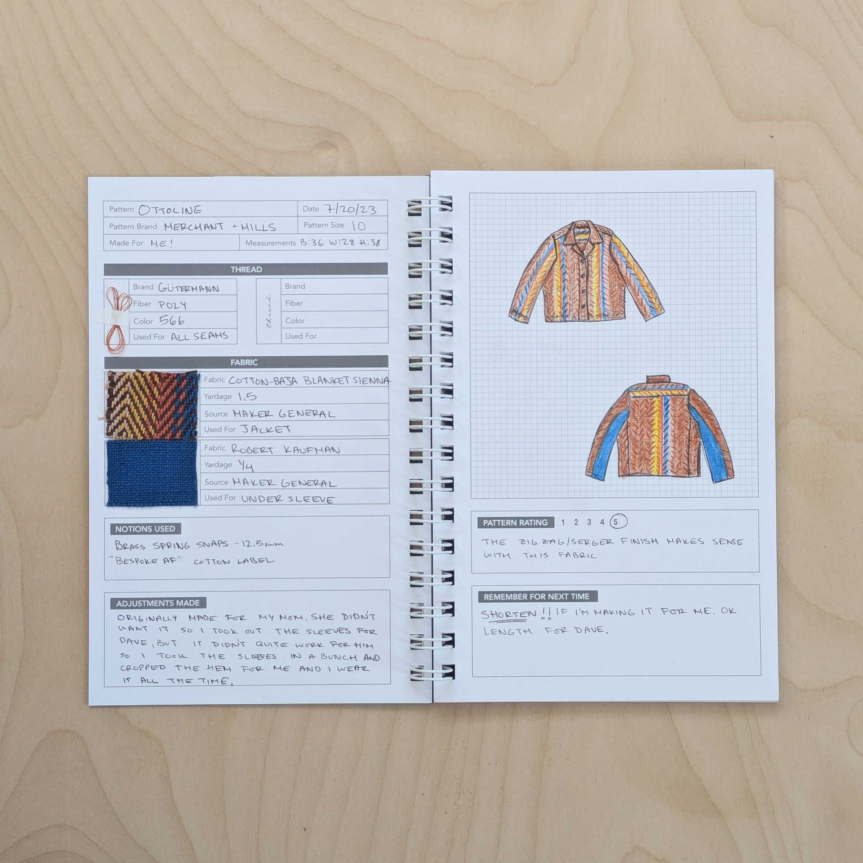 Sewing Journal