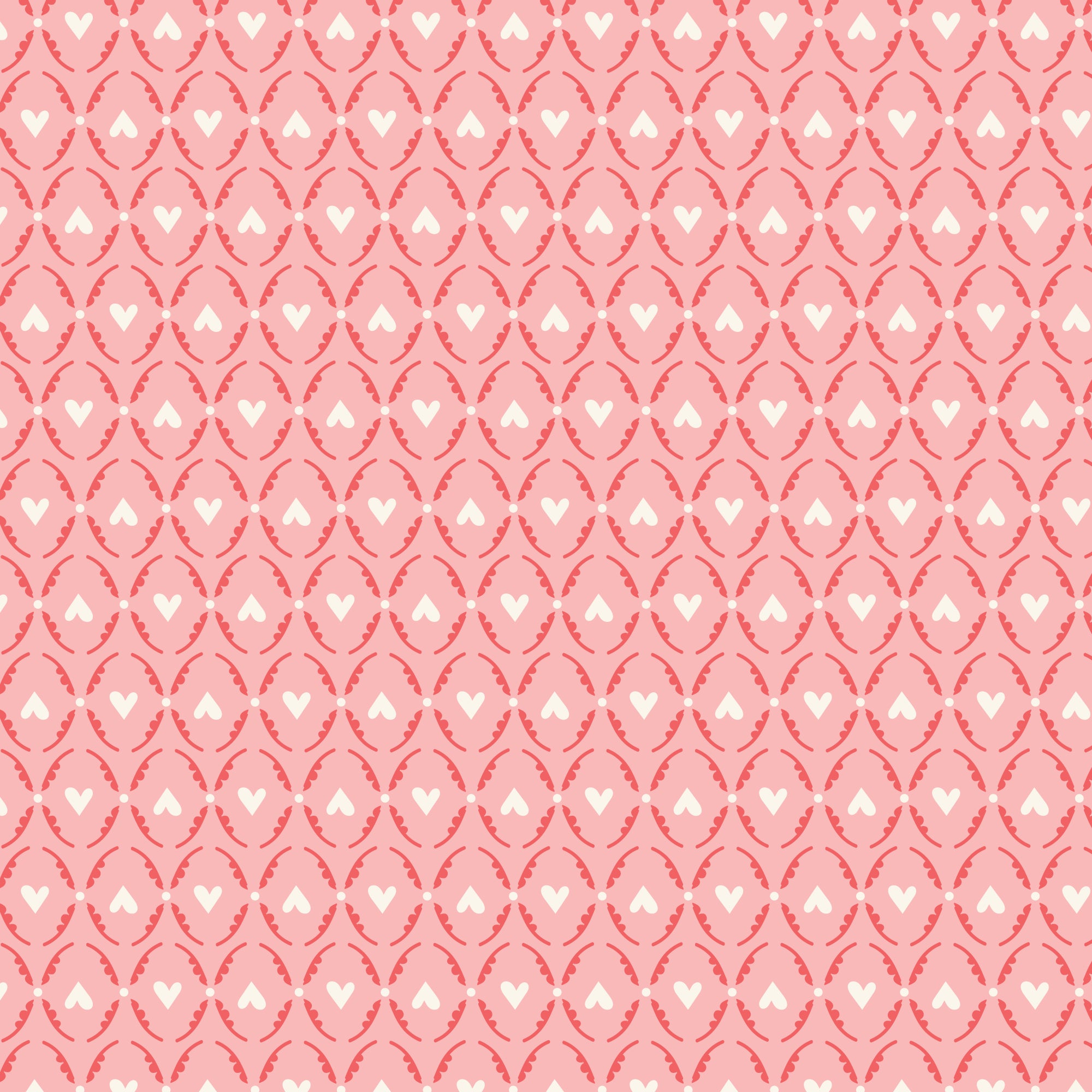 Flutter Love - Pink - Love Bugs - Cloud9 Fabric - Quilting Fabric by the Yard