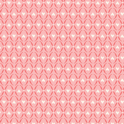 Flutter Love - Pink - Love Bugs - Cloud9 Fabric - Quilting Fabric by the Yard
