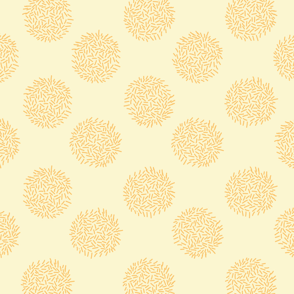 Fuzzy Dots - Yellow - Love Bugs - Cloud9 Fabric - Quilting Fabric by the Yard