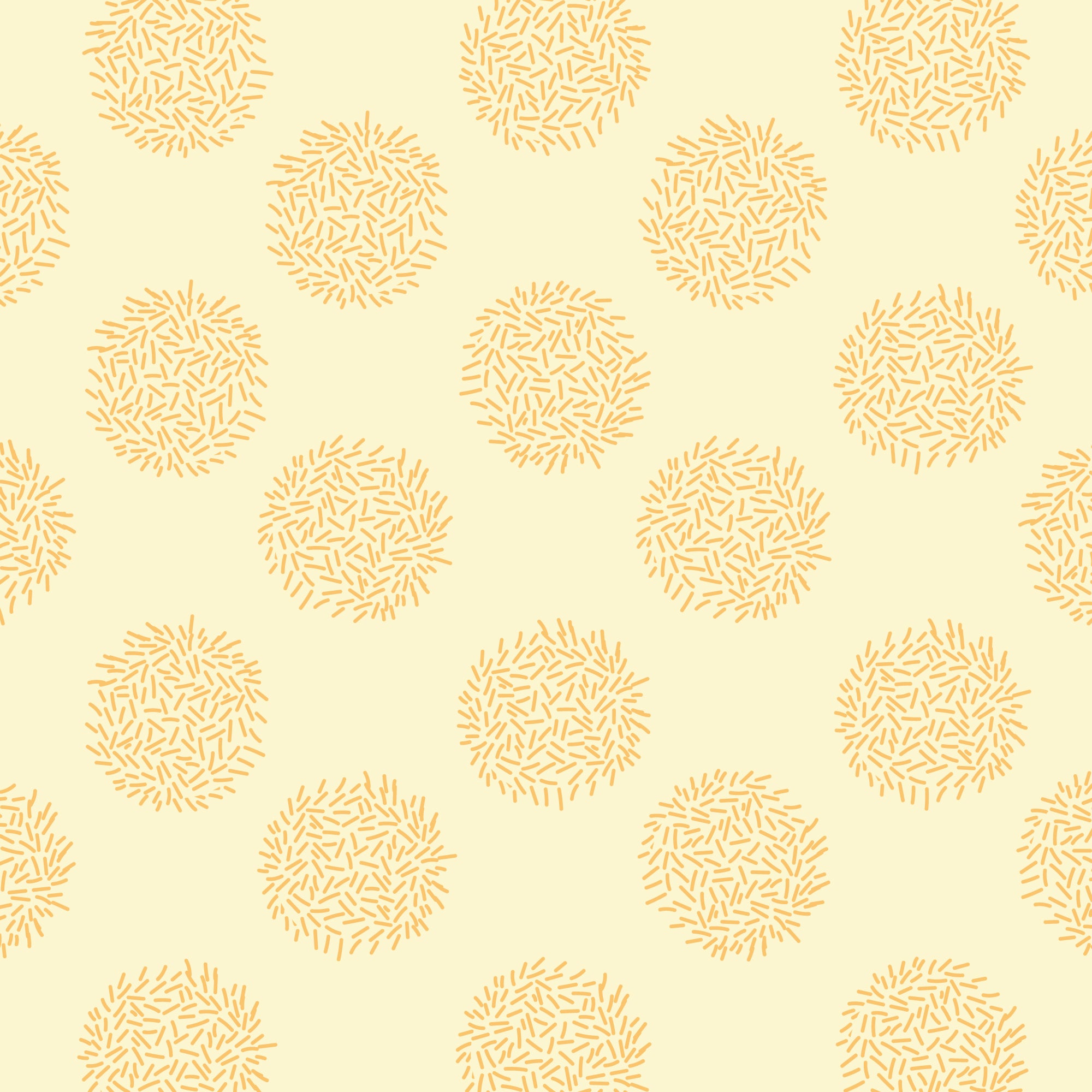 Fuzzy Dots - Yellow - Love Bugs - Cloud9 Fabric - Quilting Fabric by the Yard