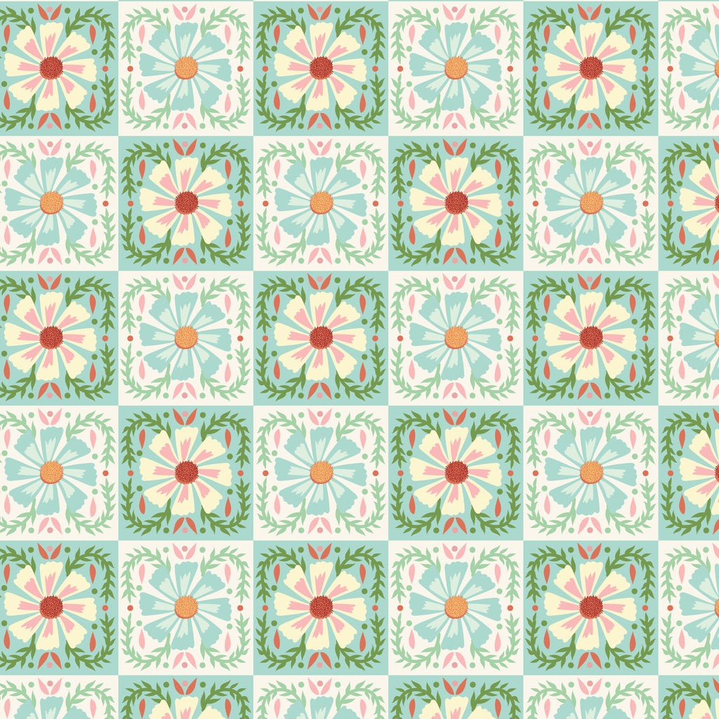 Quilted Florals - Love Bugs - Cloud9 Fabric