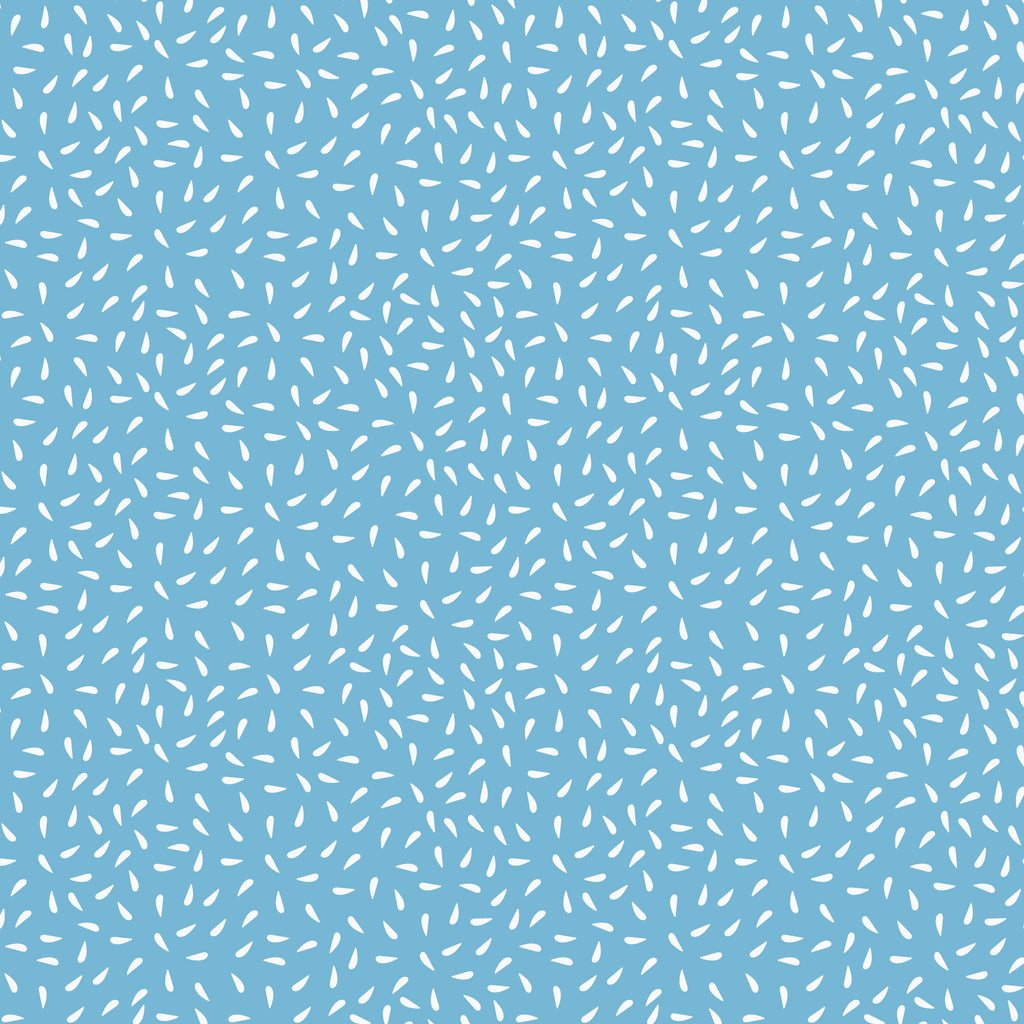 PRE-ORDER - Little Seeds - Blue - Bookworm - Cloud9 Fabrics - Quilting Fabric by the Yard