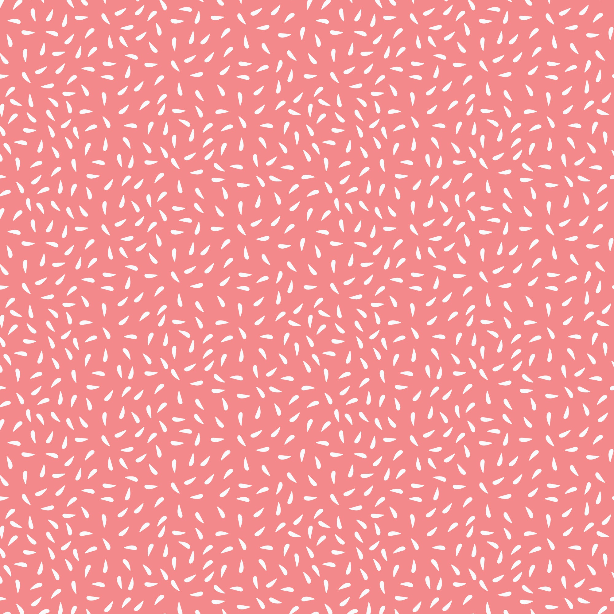PRE-ORDER - Little Seeds in Coral - Bookworm - Cloud9 Fabric - Quilting Fabric by the Yard