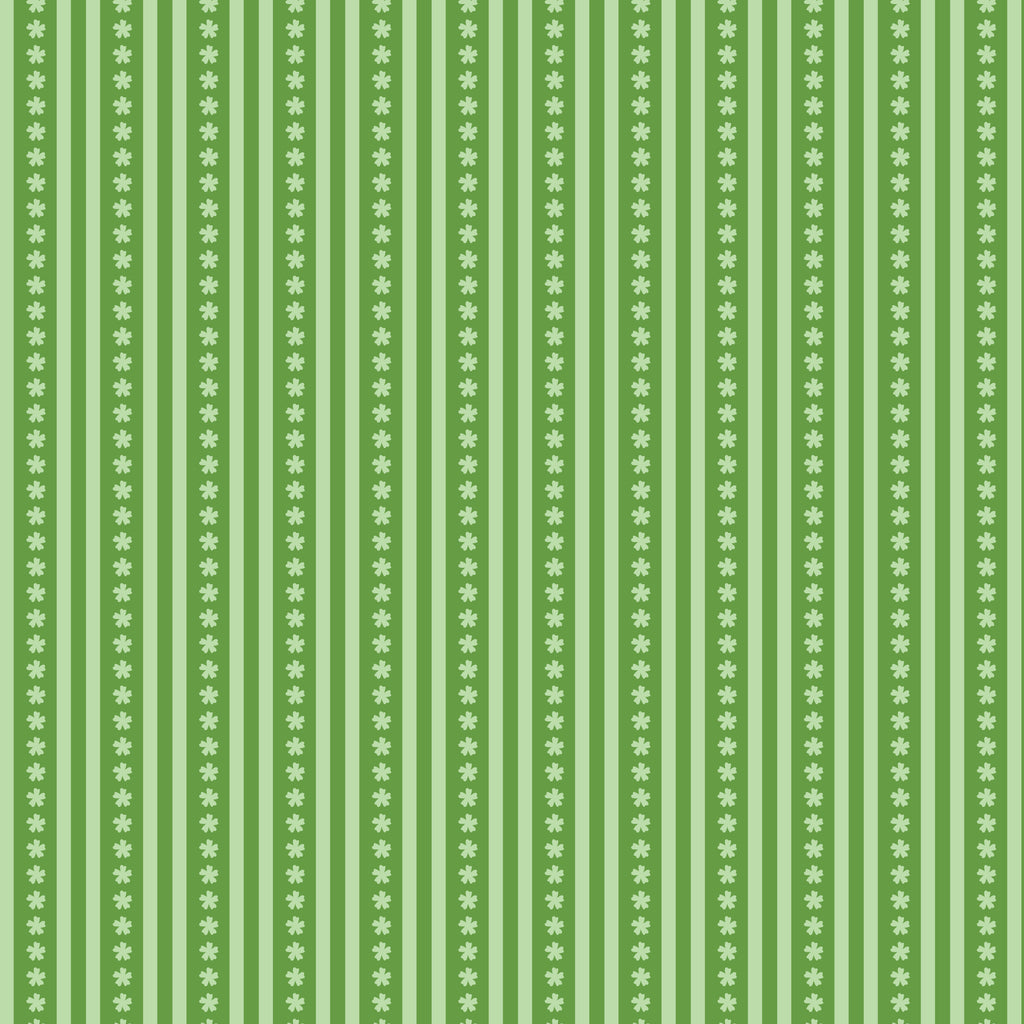 PRE-ORDER - Sweet Stripe in Green - Bookworm - Cloud9 Fabric - Quilting Fabric by the Yard
