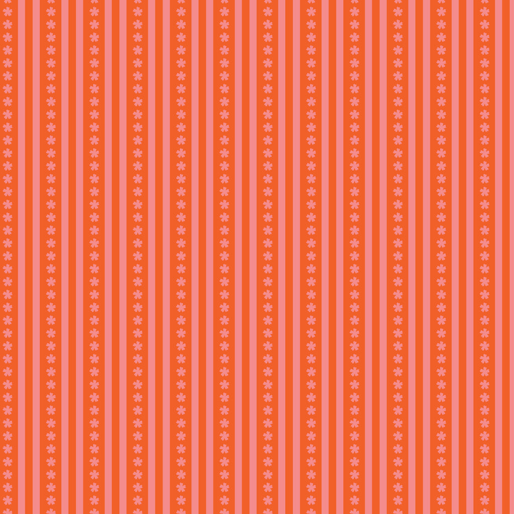 PRE-ORDER - Sweet Stripe in Red - Bookworm - Cloud9 Fabric - Quilting Fabric by the Yard