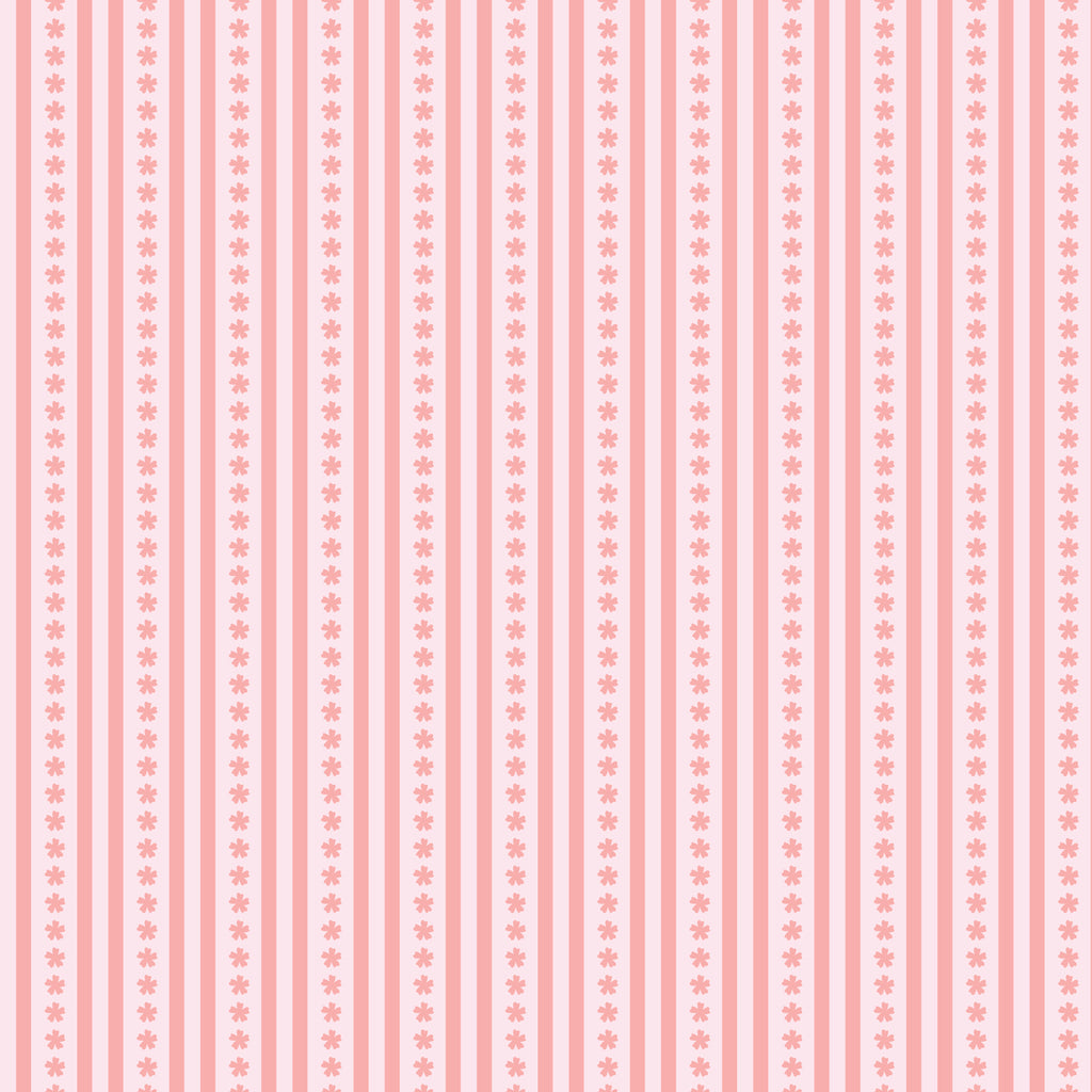 PRE-ORDER - Sweet Stripe in Pink - Bookworm - Cloud9 Fabric - Quilting Fabric by the Yard