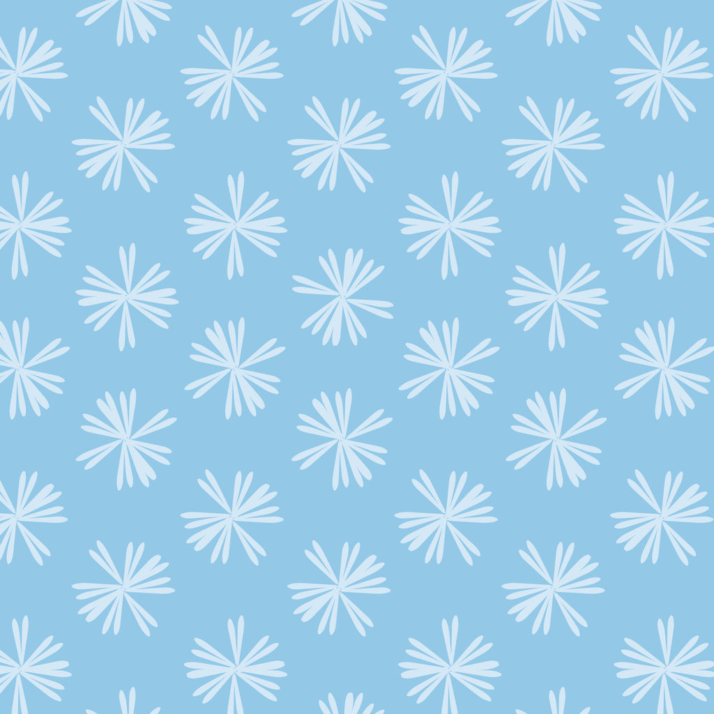 PRE-ORDER - Petals & Prose in Blue - Bookworm - Cloud9 Fabric - Quilting Fabric by the Yard