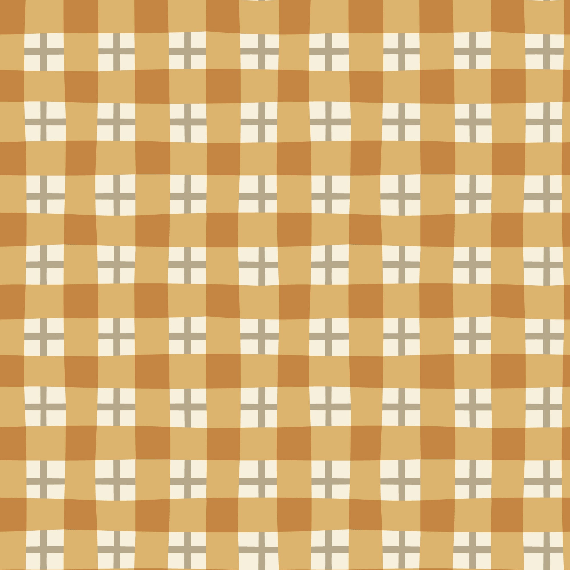 PRE-ORDER - Autumn Plaid in Amber - Falling into Autumn - Cloud9 Fabric - Quilting Fabric by the Yard