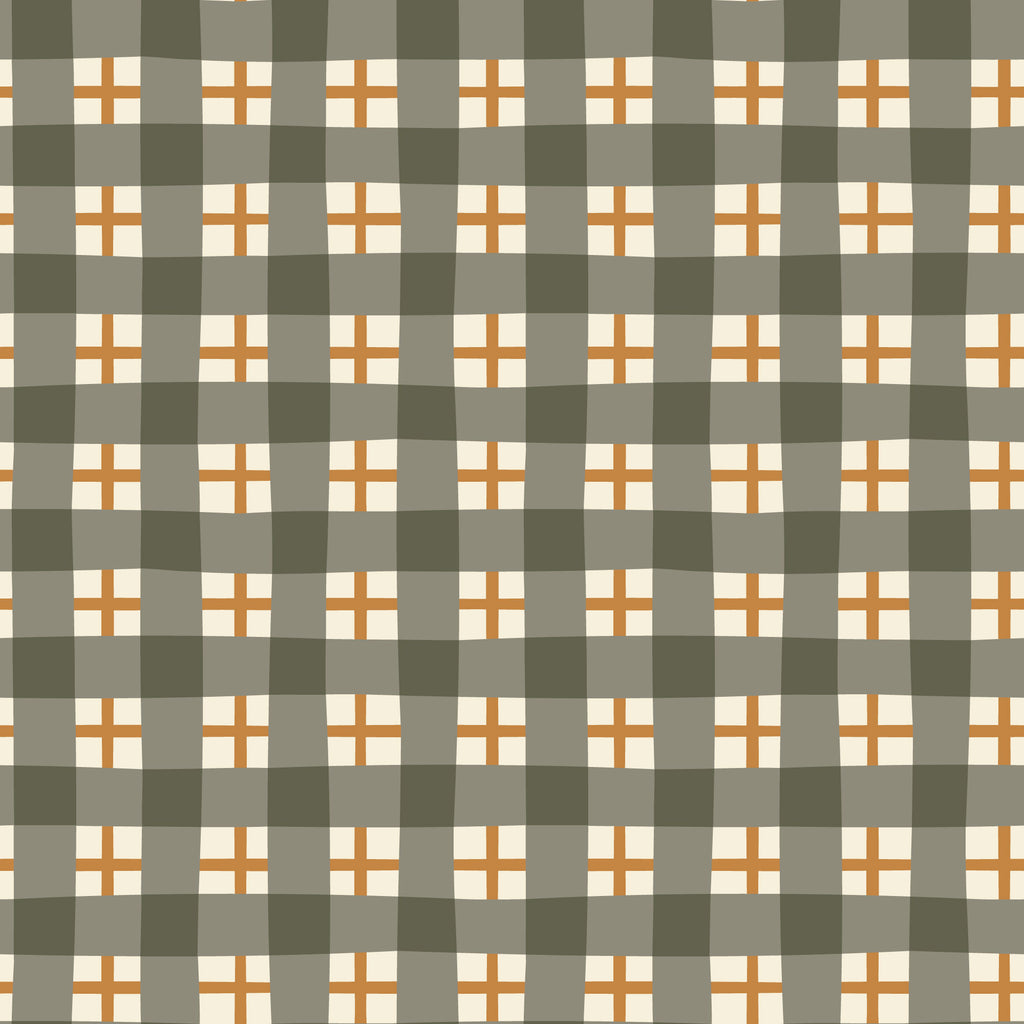 PRE-ORDER - Autumn Plaid in Peat - Falling into Autumn - Cloud9 Fabric - Quilting Fabric by the Yard