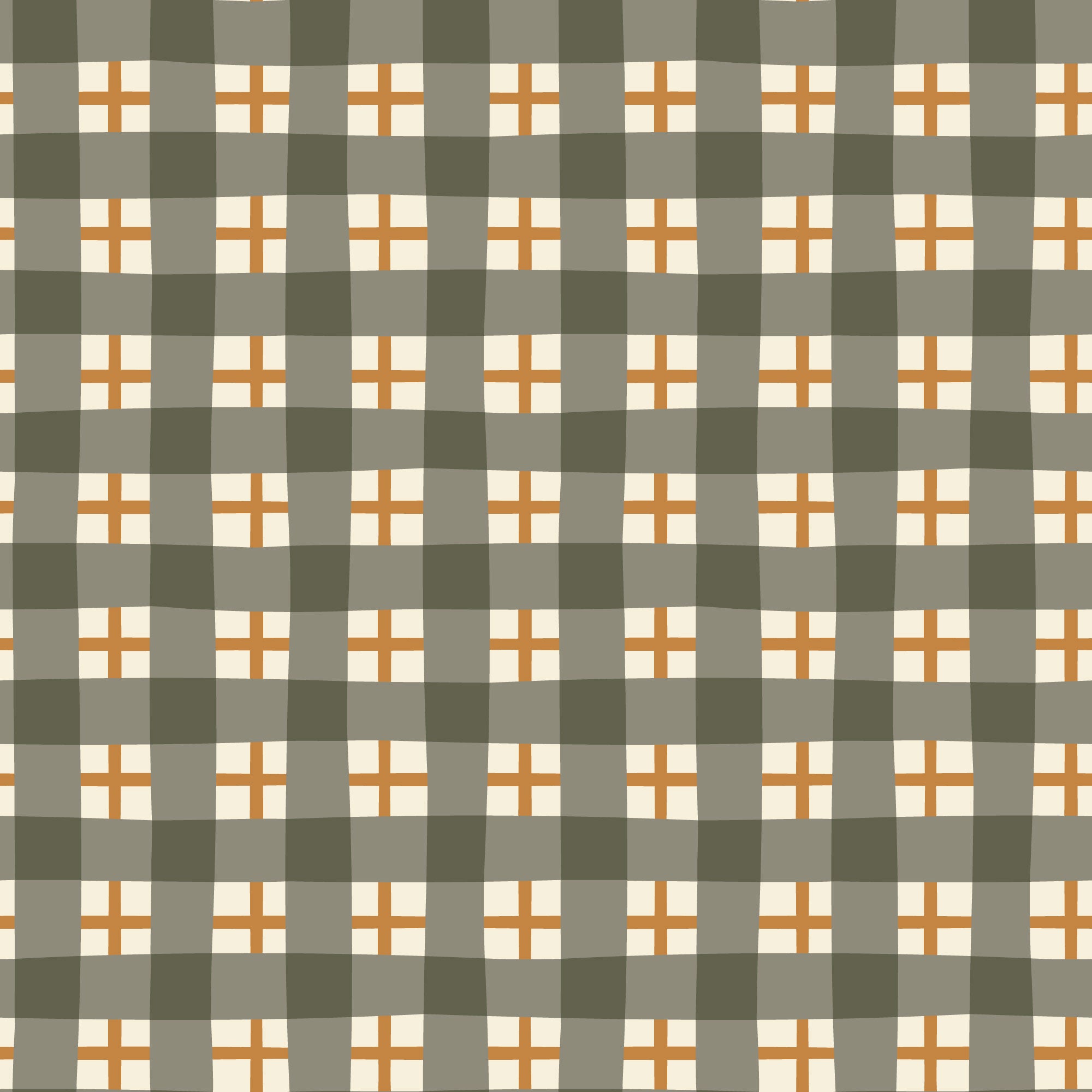 PRE-ORDER - Autumn Plaid in Peat - Falling into Autumn - Cloud9 Fabric - Quilting Fabric by the Yard (Copy)