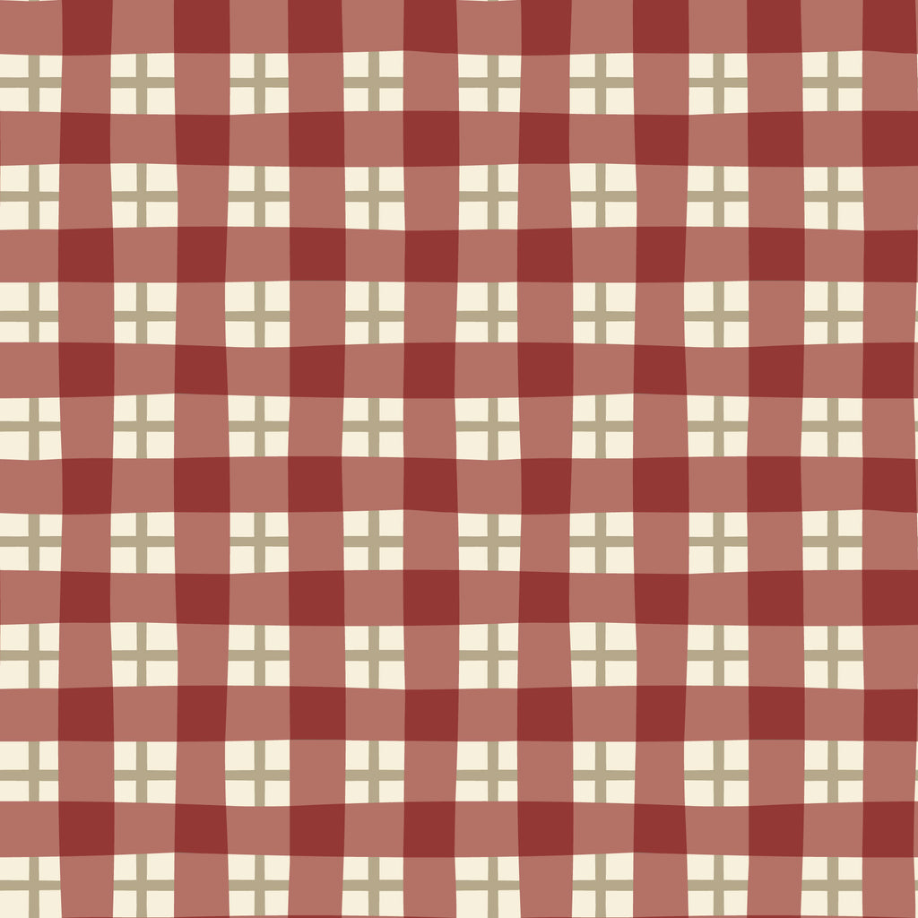 PRE-ORDER - Autumn Plaid in Baked Clay - Falling into Autumn - Cloud9 Fabric - Quilting Fabric by the Yard