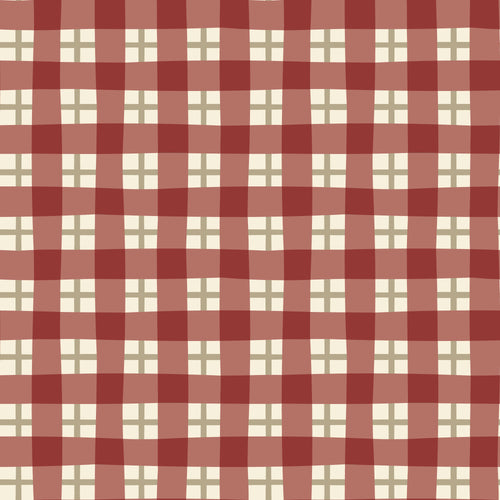 Autumn Plaid in Baked Clay - Falling into Autumn - Cloud9 Fabric - Quilting Fabric by the Yard