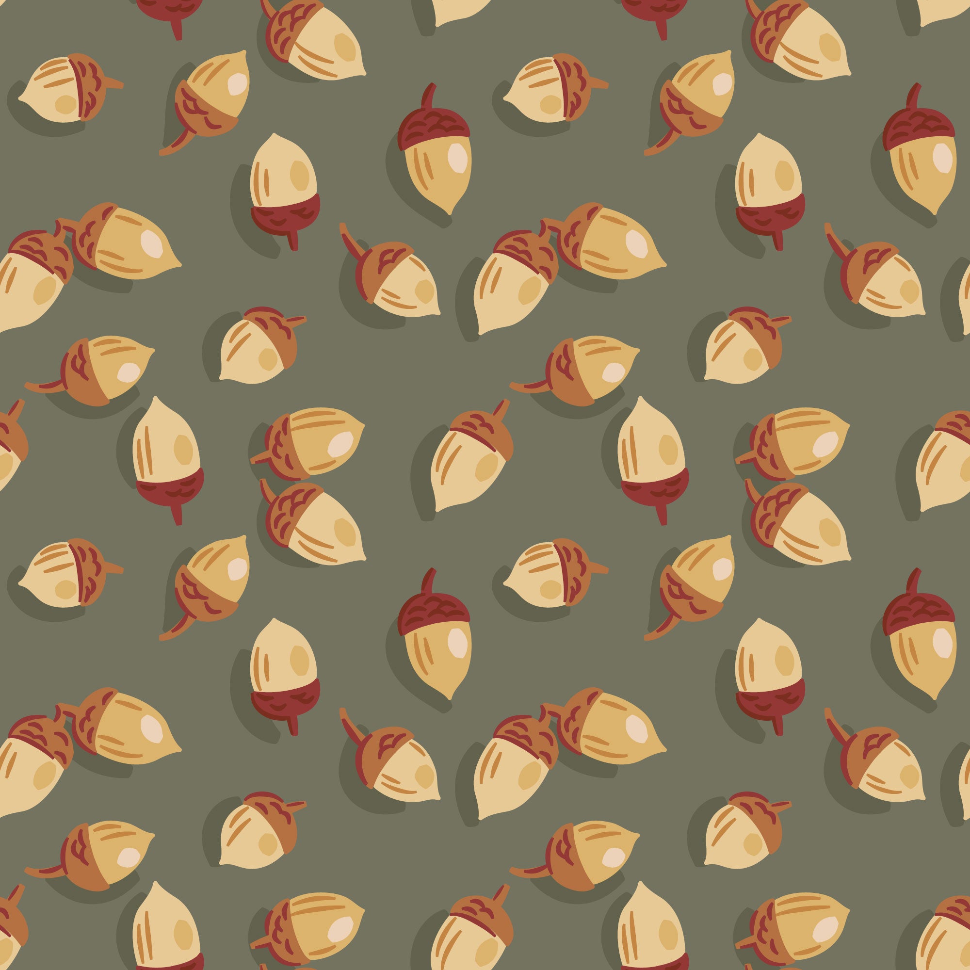 PRE-ORDER - Acorn Cache in Peat - Falling into Autumn - Cloud9 Fabric - Quilting Fabric by the Yard (Copy) (Copy) (Copy)