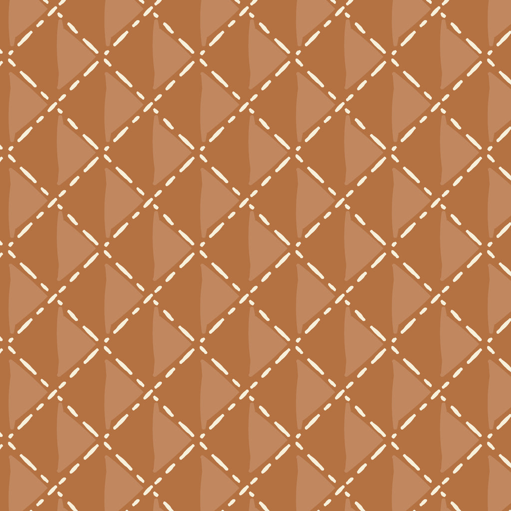 PRE-ORDER - Quilted Warmth in Clay - Falling into Autumn - Cloud9 Fabric - Quilting Fabric by the Yard