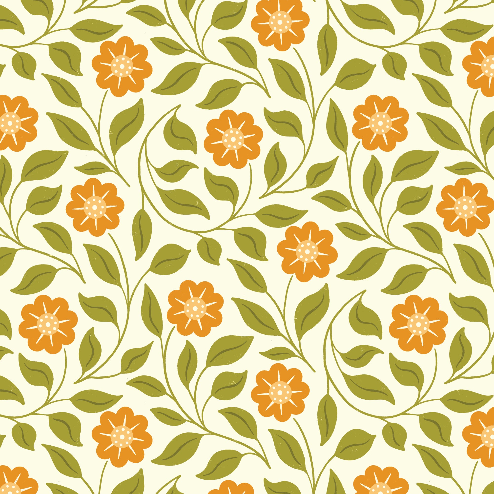 PRE-ORDER - Trailing Blooms in Yellow - Bountiful Acre - Cloud9 Fabric - Quilting Fabric by the Yard