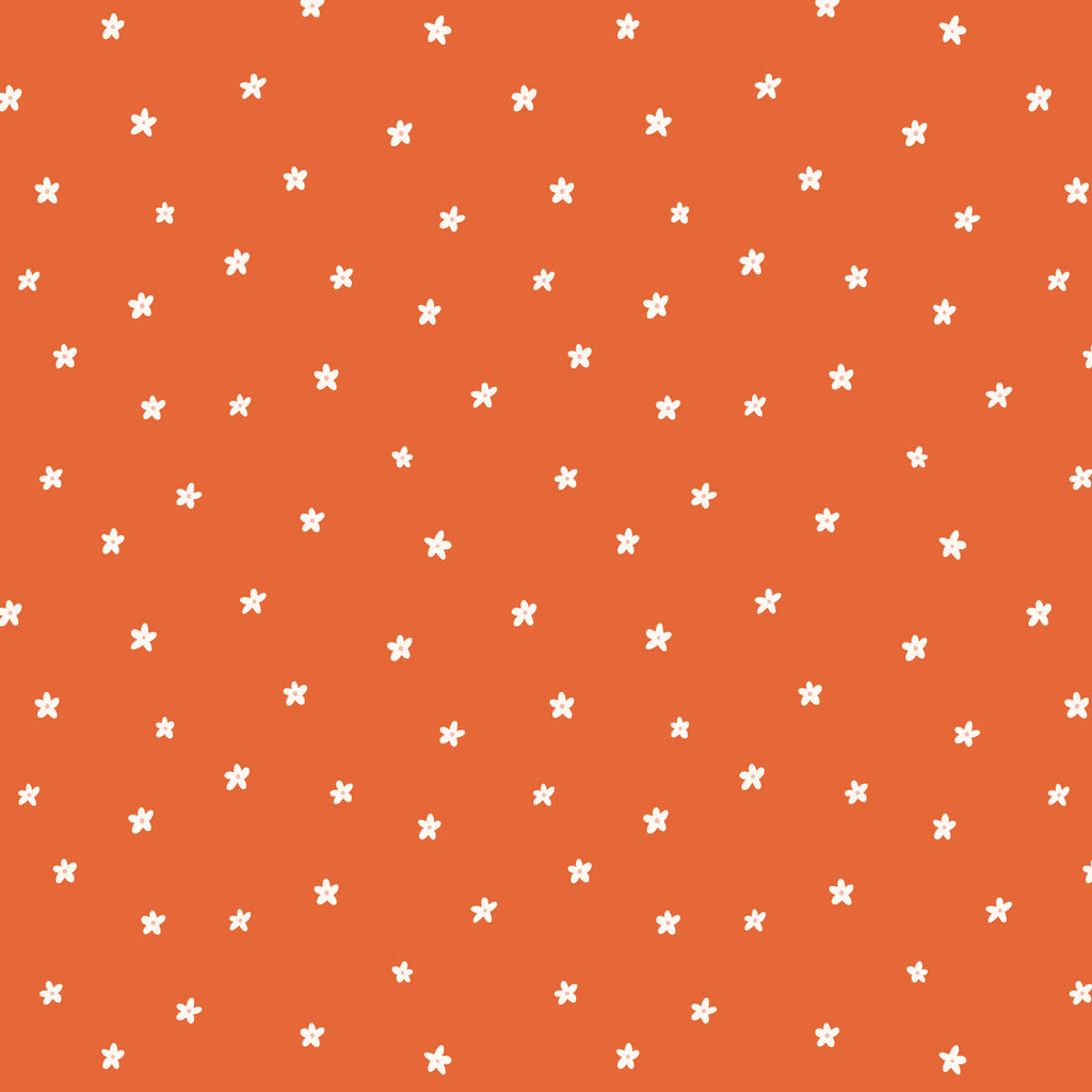 PRE-ORDER - Ditsy Flowers in Red - It was the 70's - Cloud9 Fabric - Quilting Fabric by the Yard