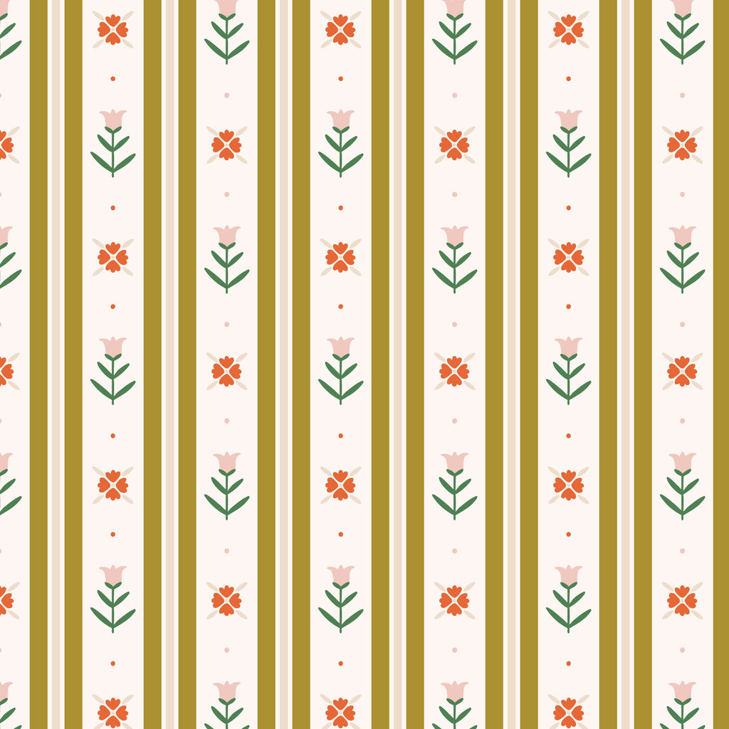 PRE-ORDER - A Very 70s Wallpaper in Multi- It was the 70's - Cloud9 Fabric - Quilting Fabric by the Yard