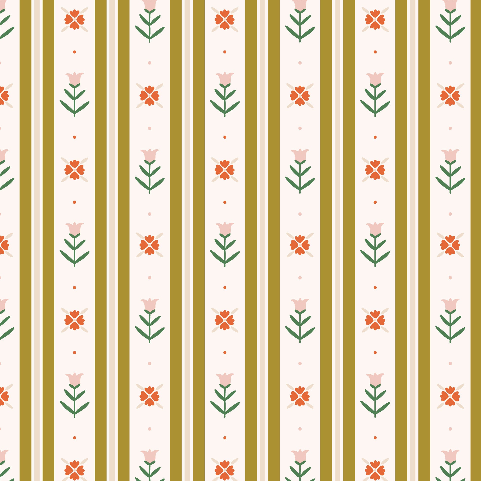 PRE-ORDER - A Very 70s Wallpaper in Multi- It was the 70's - Cloud9 Fabric - Quilting Fabric by the Yard