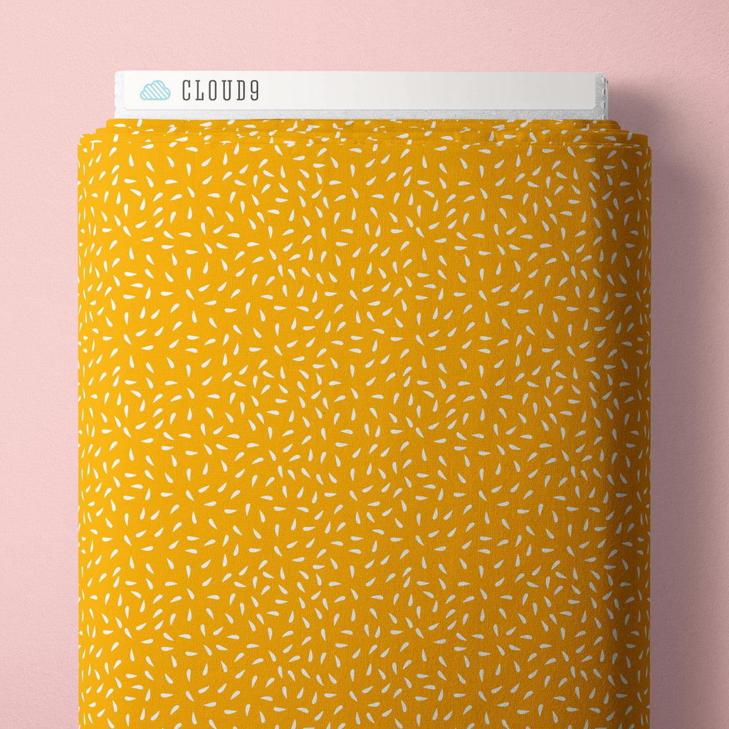 PRE-ORDER - Little Seeds in Yellow - Bookworm - Cloud9 Fabric - Quilting Fabric by the Yard