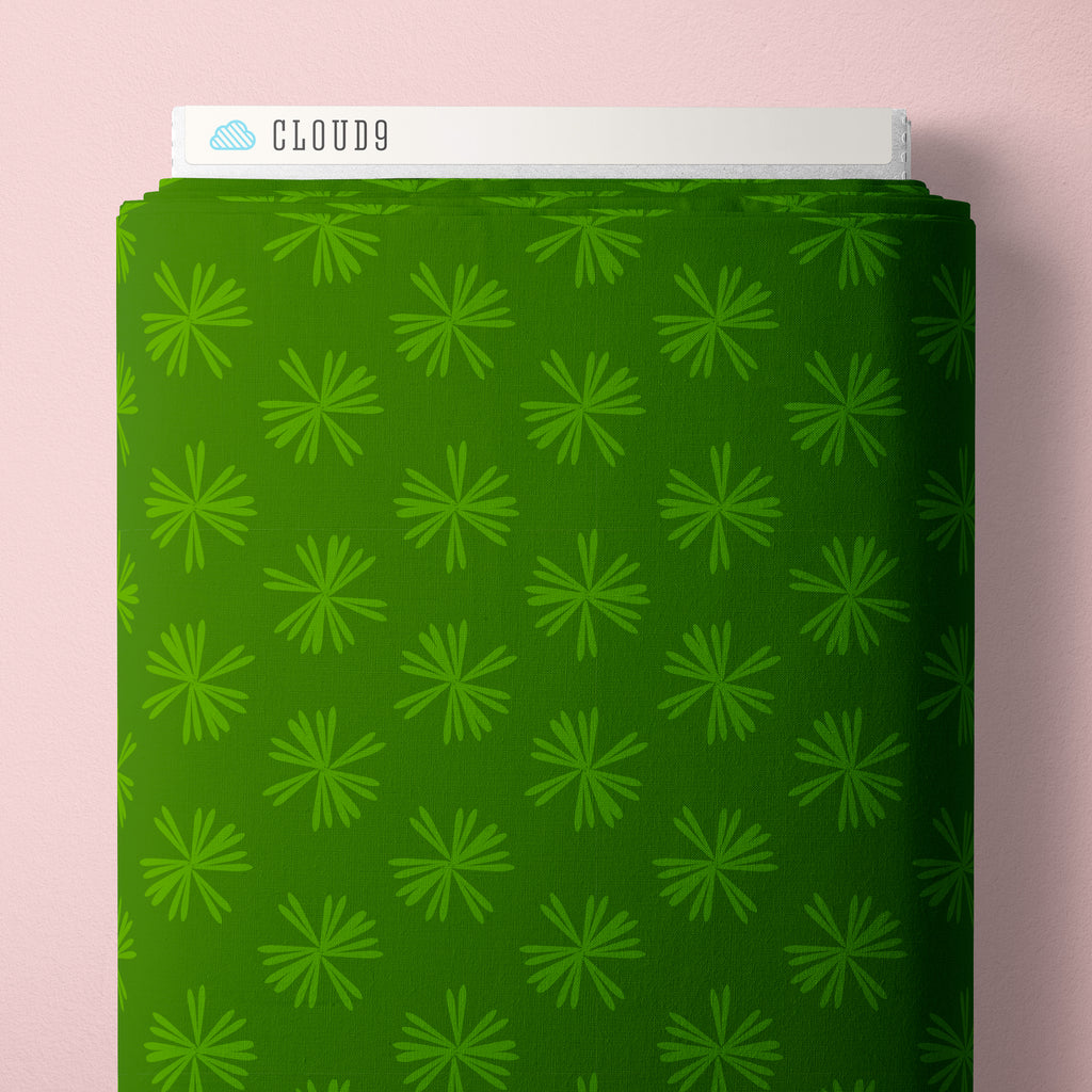 PRE-ORDER - Petals & Prose in Green - Bookworm - Cloud9 Fabric - Quilting Fabric by the Yard