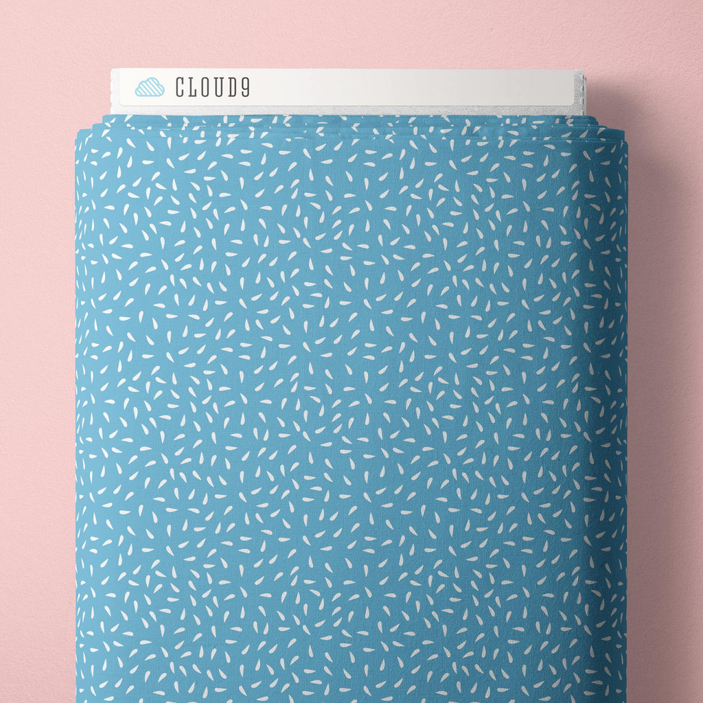 PRE-ORDER - Little Seeds - Blue - Bookworm - Cloud9 Fabrics - Quilting Fabric by the Yard