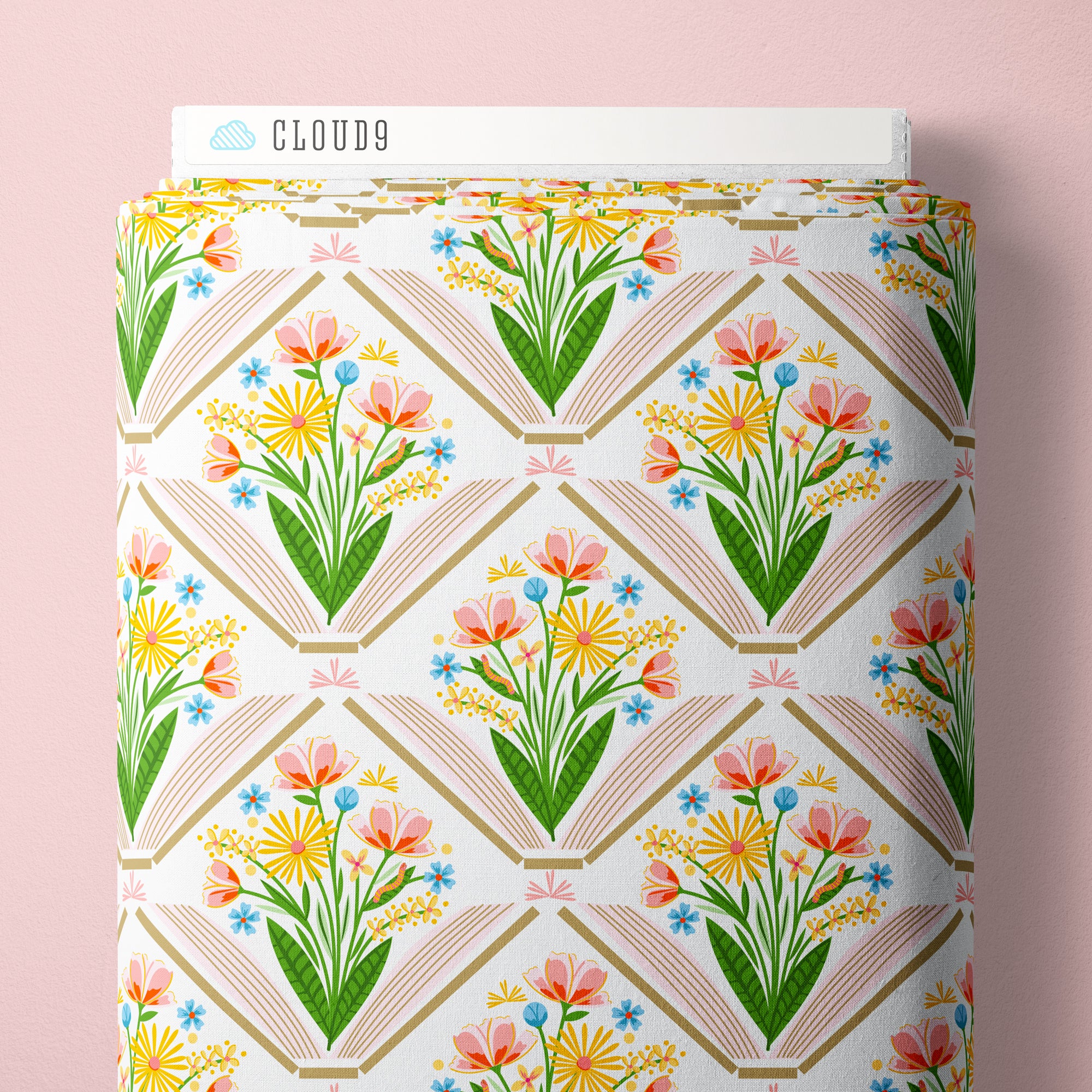PRE-ORDER - Stories Bloom - Bookworm - Cloud9 Fabric - Quilting Fabric by the Yard