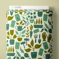 PRE-ORDER - Potting Bench in Green - Bountiful Acre - Cloud9 Fabric - Quilting Fabric by the Yard