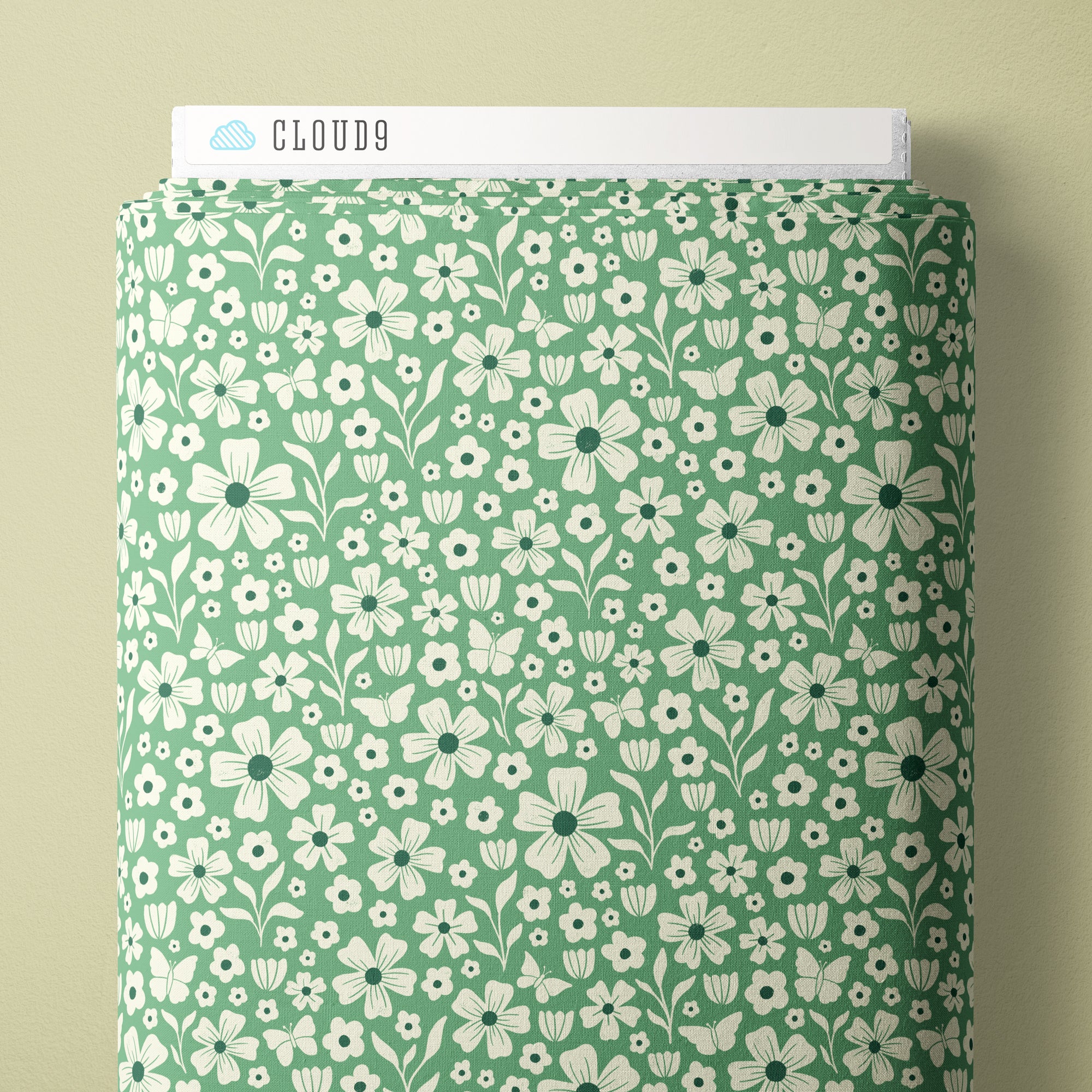 PRE-ORDER - Wildflower Whimsy in Teal - Bountiful Acre - Cloud9 Fabric - Quilting Fabric by the Yard