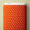 PRE-ORDER - Star Flowers in Red - Bountiful Acre - Cloud9 Fabric - Quilting Fabric by the Yard
