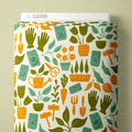 PRE-ORDER - Potting Bench in Yellow - Bountiful Acre - Cloud9 Fabric - Quilting Fabric by the Yard