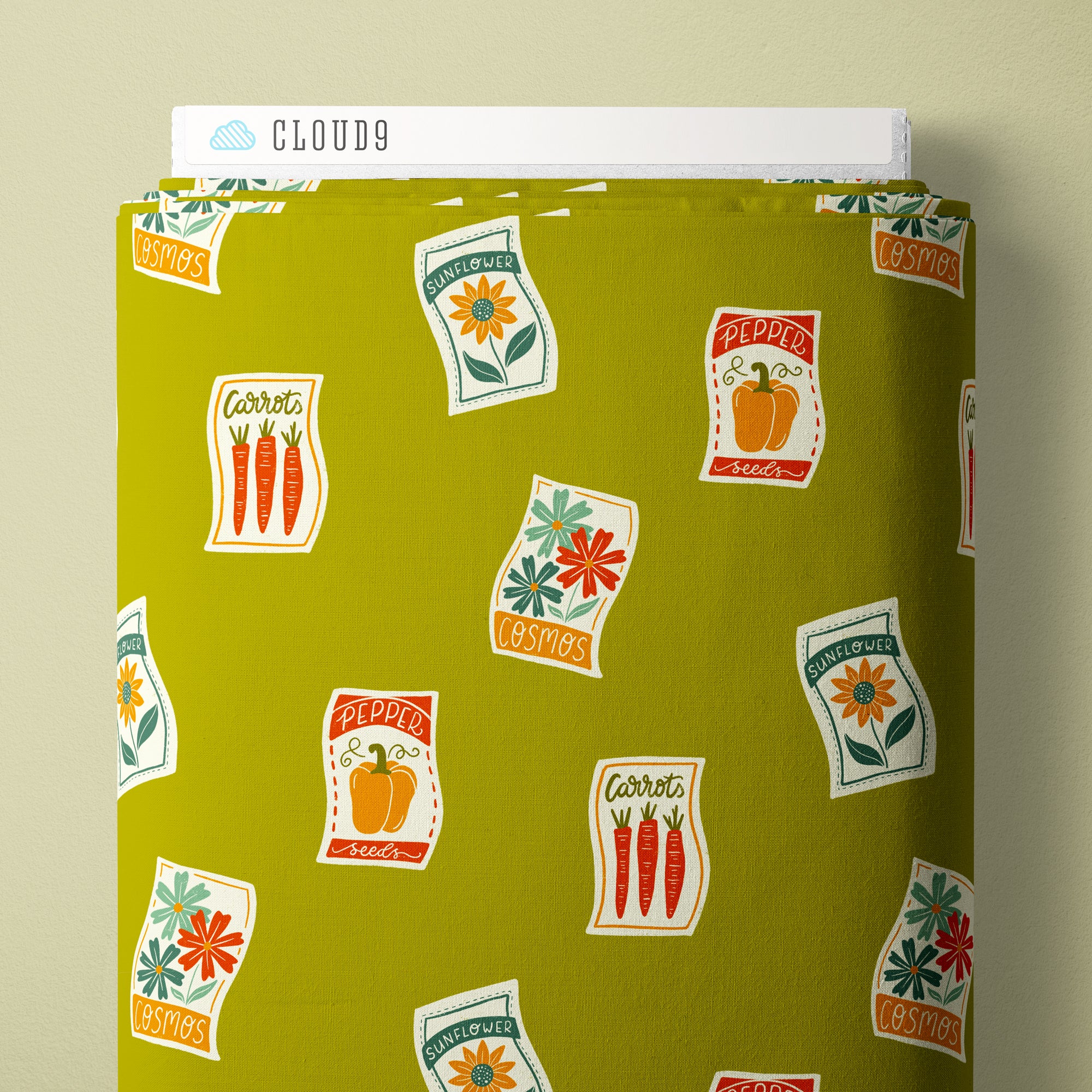 PRE-ORDER - Sow and Grow in Green - Bountiful Acre - Cloud9 Fabric - Quilting Fabric by the Yard