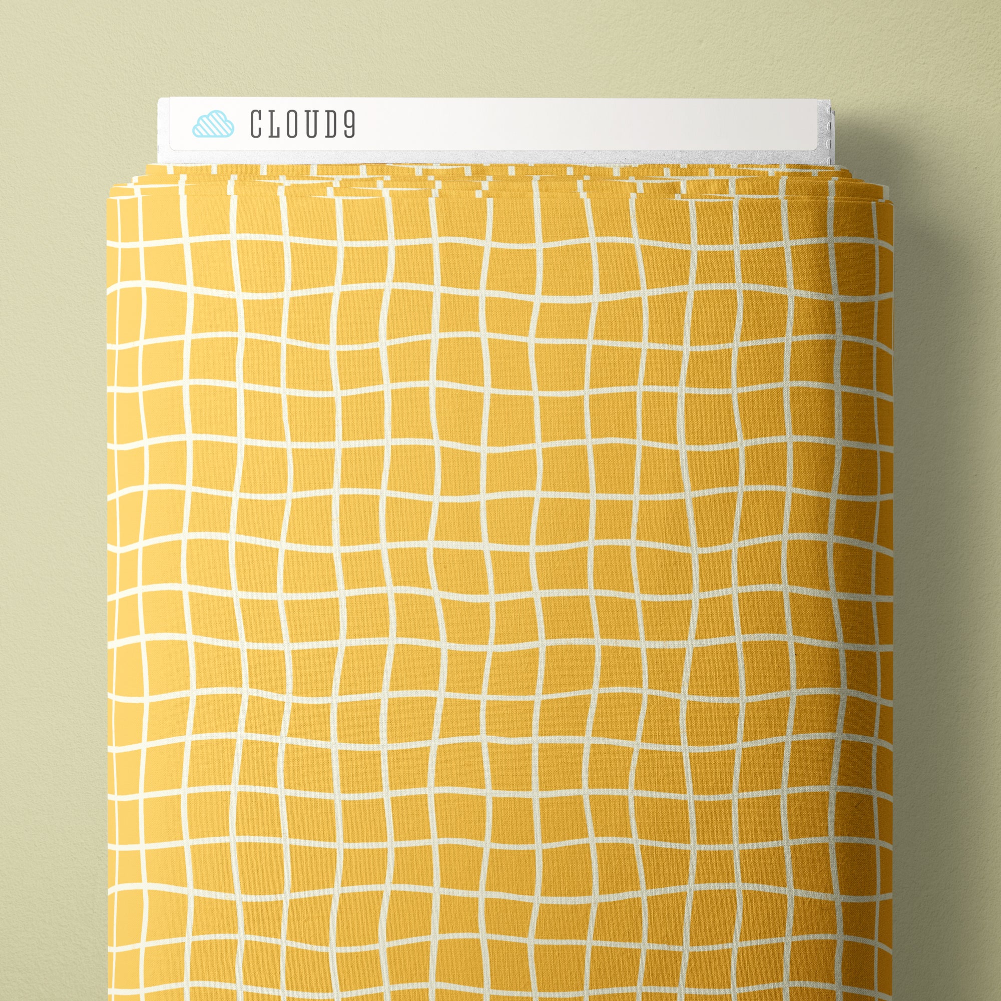 PRE-ORDER - Furrows in Yellow - Bountiful Acre - Cloud9 Fabric - Quilting Fabric by the Yard