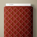 PRE-ORDER - Quilted Warmth in Red - Falling into Autumn - Cloud9 Fabric - Quilting Fabric by the Yard