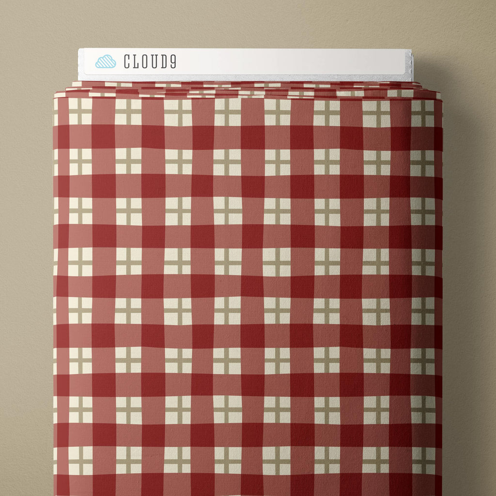 PRE-ORDER - Autumn Plaid in Baked Clay - Falling into Autumn - Cloud9 Fabric - Quilting Fabric by the Yard
