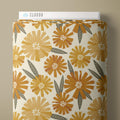 PRE-ORDER - Aster Blooms in Ivory/Amber - Falling into Autumn - Cloud9 Fabric - Quilting Fabric by the Yard