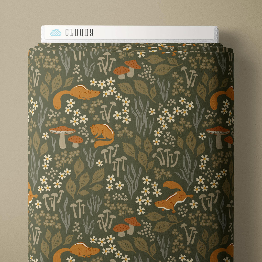 PRE-ORDER - Autumn Thicket in Peat - Falling into Autumn - Cloud9 Fabric - Quilting Fabric by the Yard