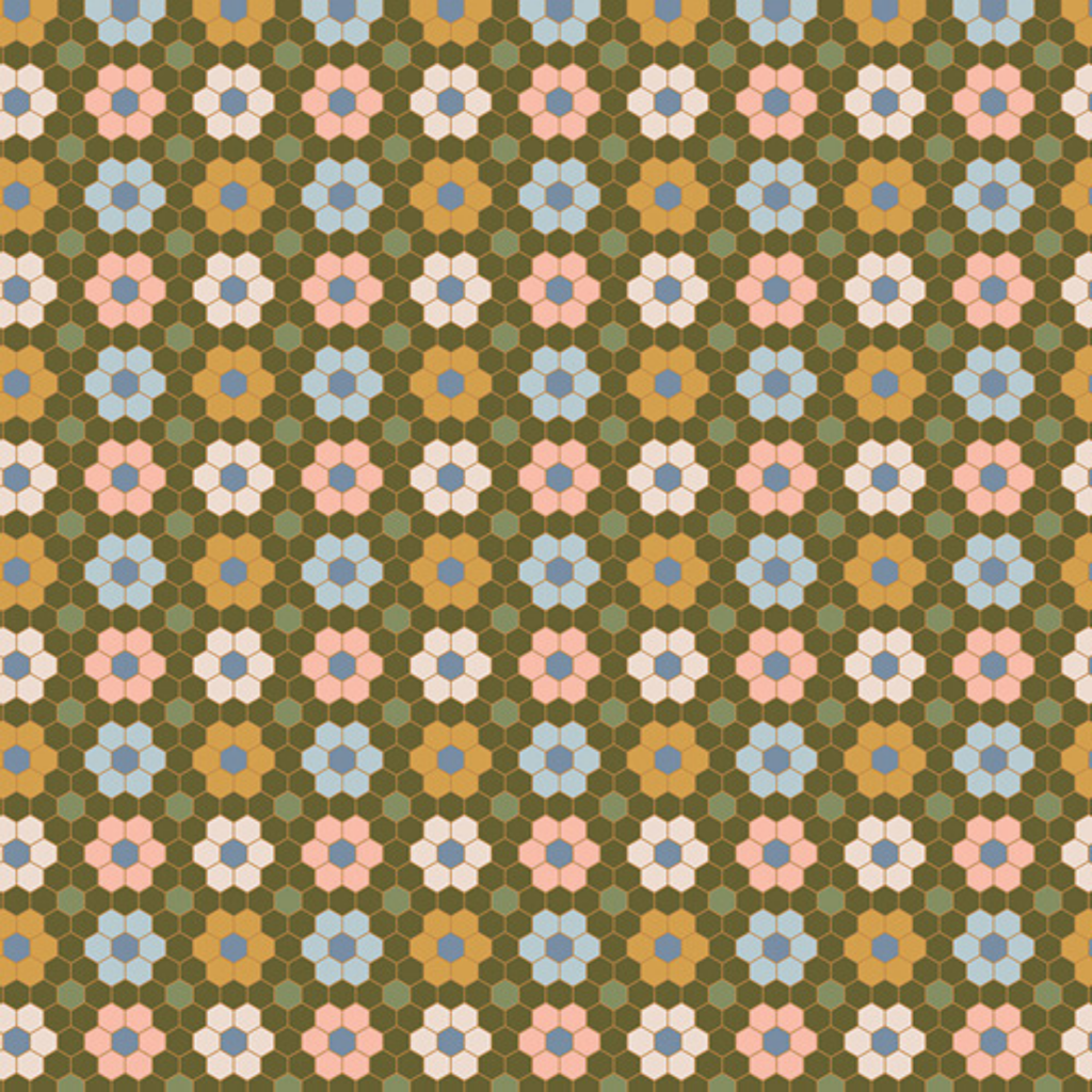 Flowercomb - Summer Homestead - Art Gallery Fabric - Quilting Fabric by the Yard