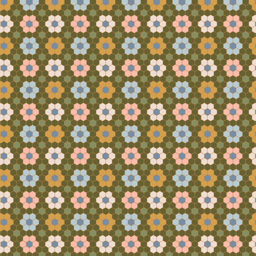 Flowercomb - Summer Homestead - Art Gallery Fabric - Quilting Fabric by the Yard