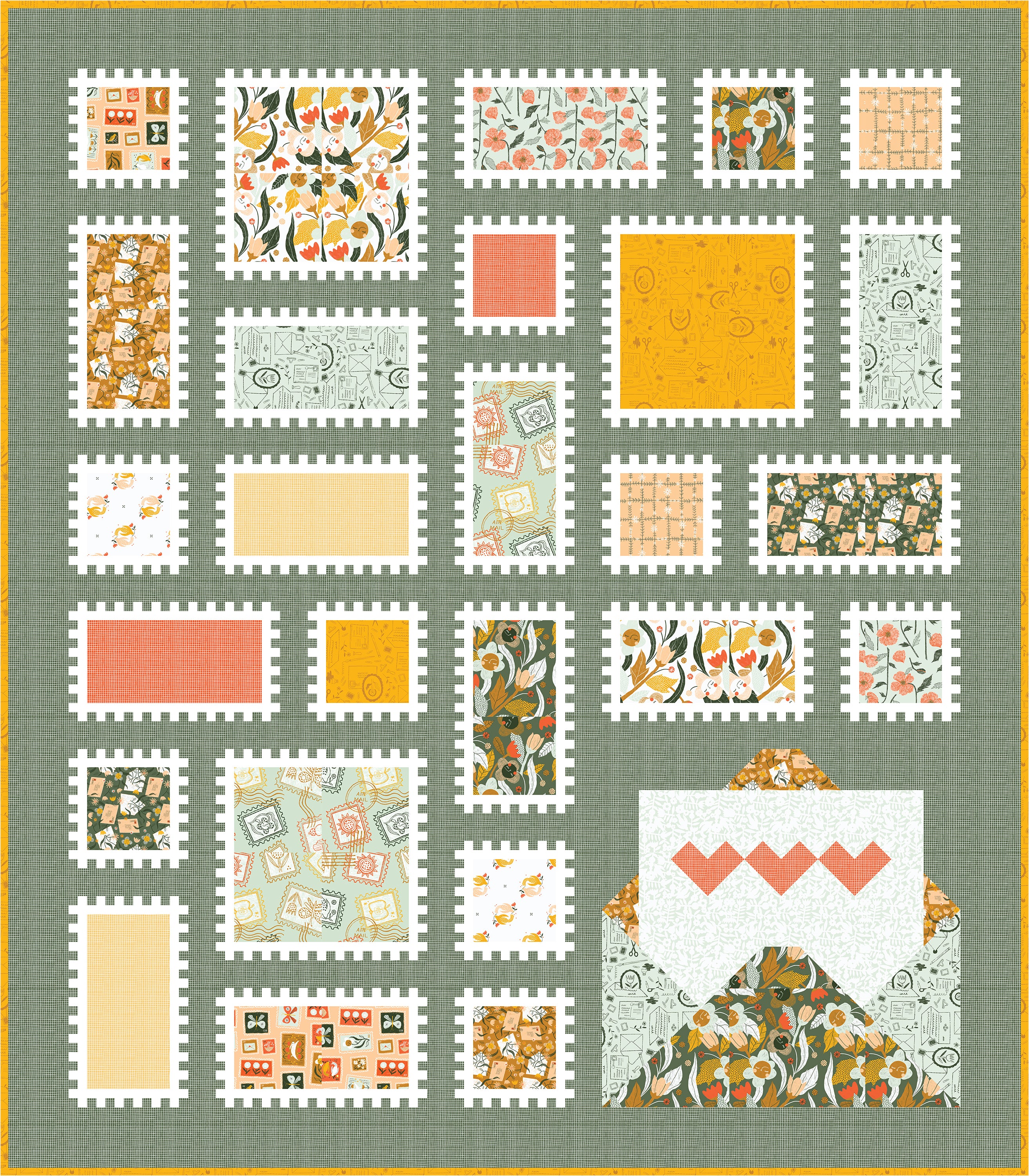 Happy Mail Quilt Pattern - Pen + Paper Patterns