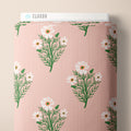 PRE-ORDER - A Field of Stripes and Flowers in Pink - It was the 70's - Cloud9 Fabric - Quilting Fabric by the Yard