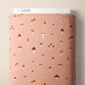 PRE-ORDER - March of the Mushrooms in Pink - It was the 70's - Cloud9 Fabric - Quilting Fabric by the Yard