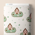 PRE-ORDER - In the Flock in Green - It was the 70's - Cloud9 Fabric - Quilting Fabric by the Yard