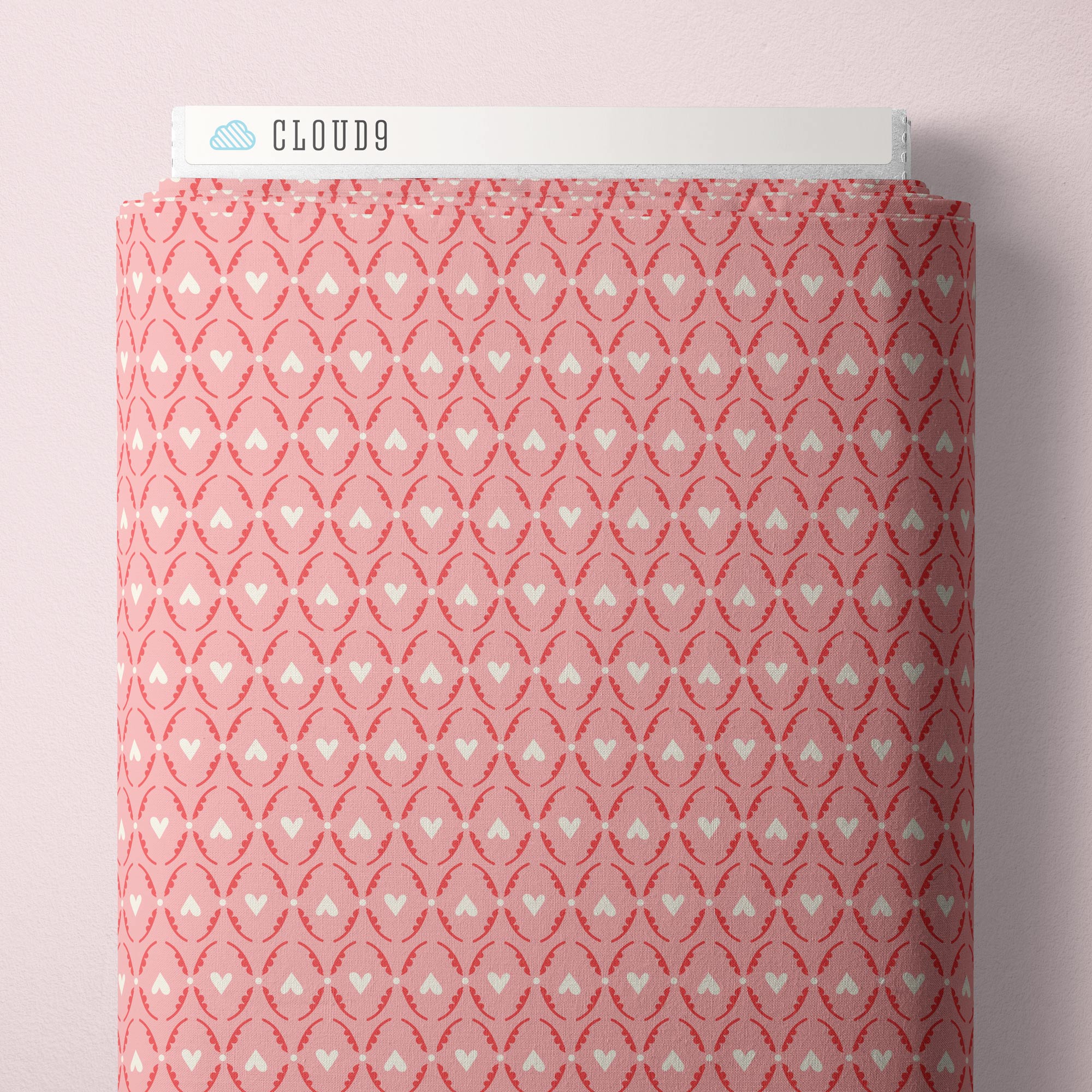 Flutter Love - Pink - Love Bugs - Cloud9 Fabric - Quilting Fabric by the Yard