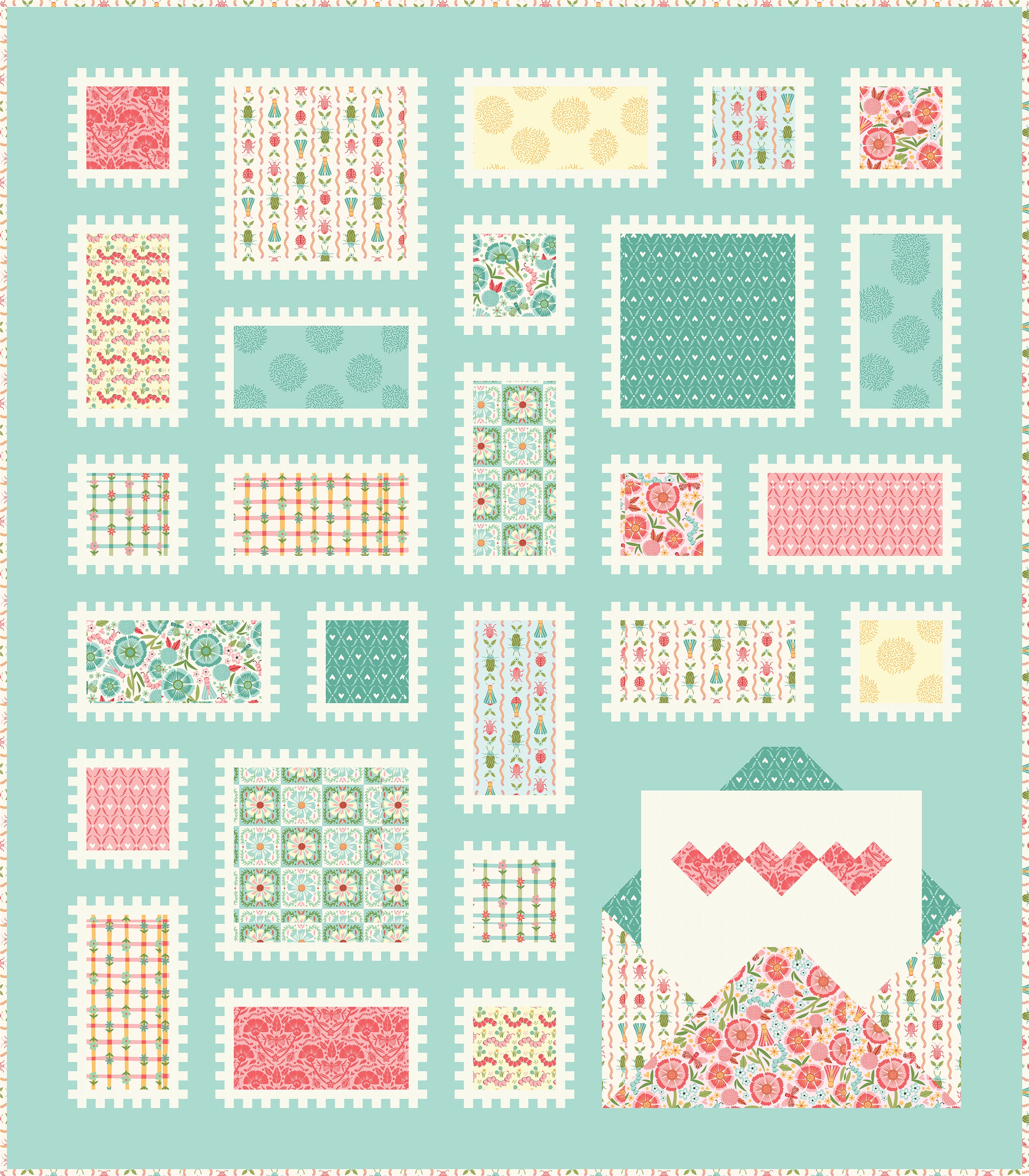 Happy Mail Quilt Pattern - Pen + Paper Patterns