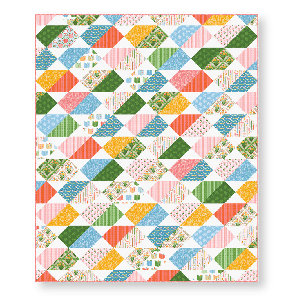 PRE-ORDER - Little Seeds - Blue - Bookworm - Cloud9 Fabrics - Quilting Fabric by the Yard