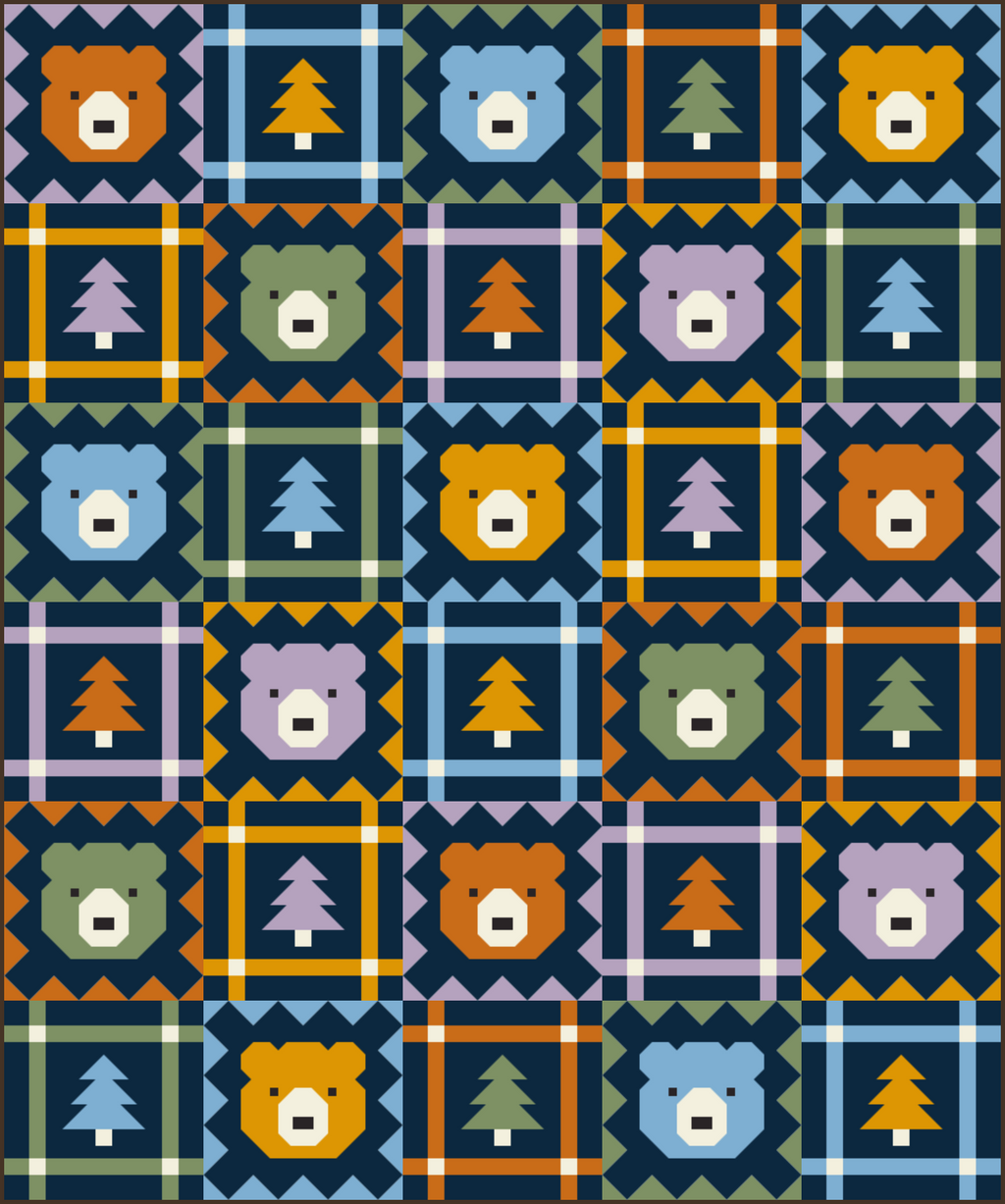 Grizzly Grove Quilt KIT