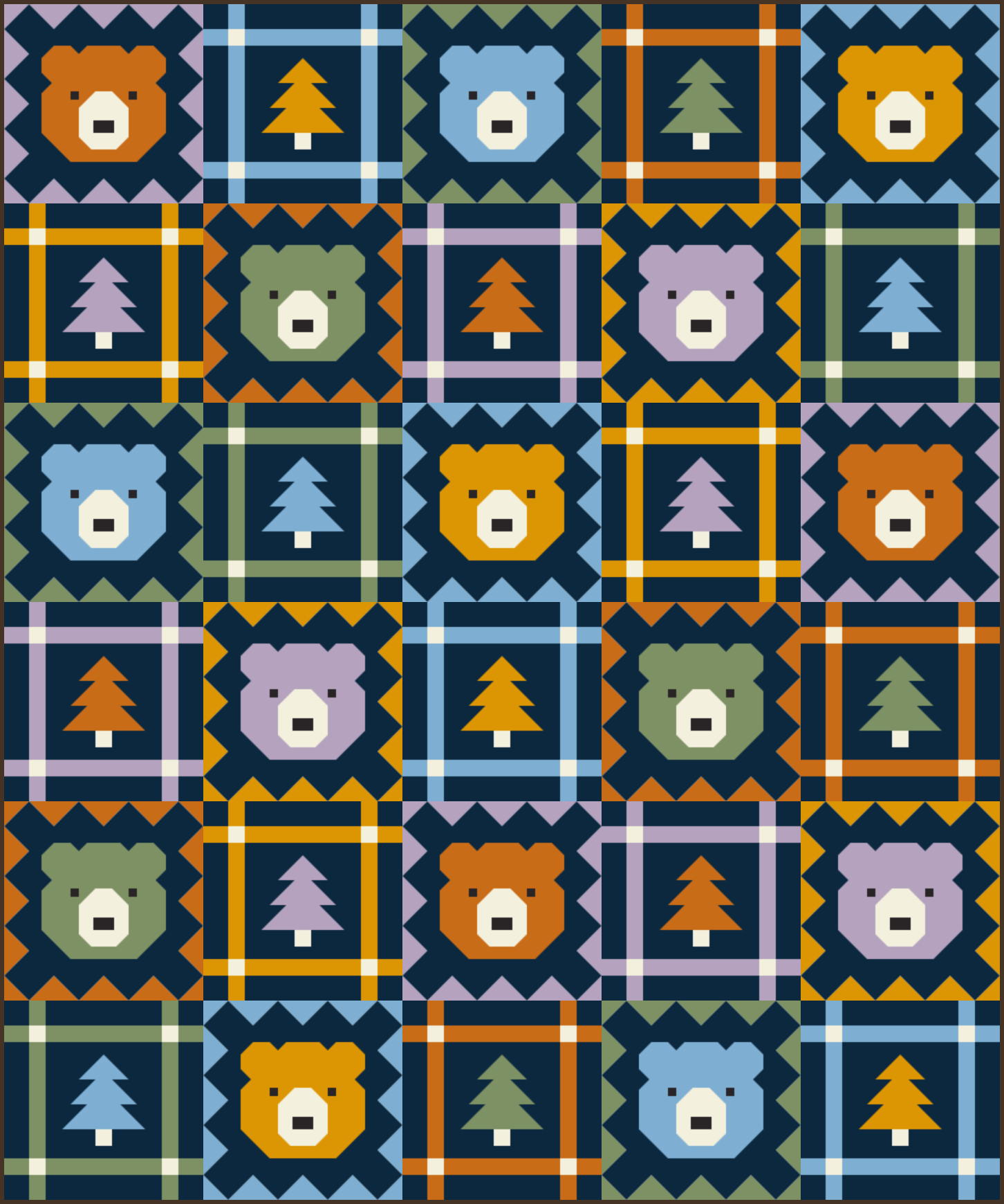 Grizzly Grove Quilt KIT