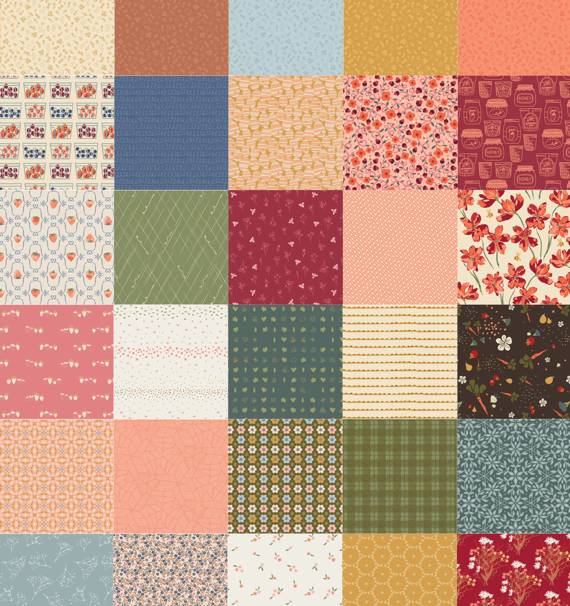Summer Homestead Fat Quarter Bundle