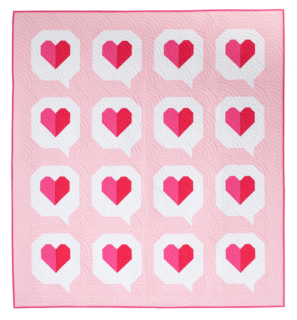 I Heart You Quilt Pattern - Pen + Paper Patterns